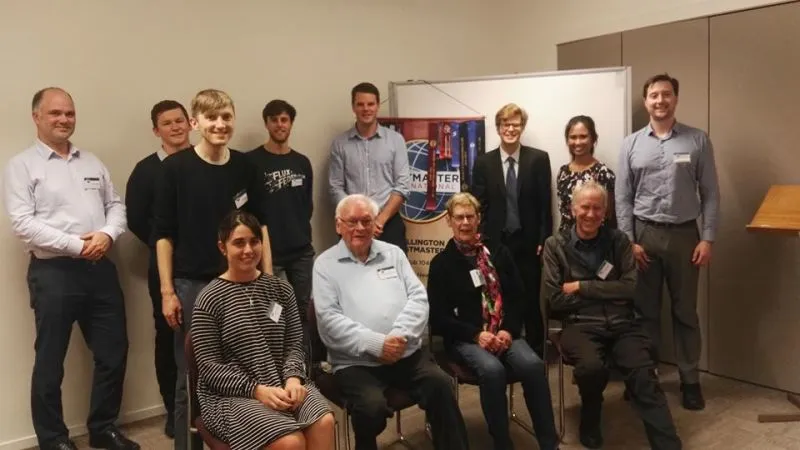 Members of Wellington Toastmasters gathered for a club photo